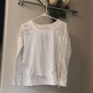 Free people white cotton shirt Xs